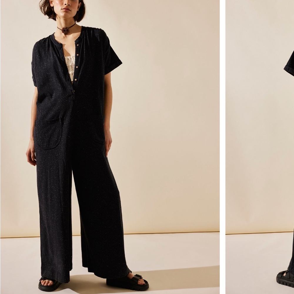 Free People Black Jumpsuit